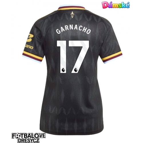 Aston Villa Alejandro Garnacho #17 Dámské Venkovní Dres 2026-27 Krátký Rukáv Aston Villa Alejandro Garnacho #17 Dámské Venkovní Dres 2026-27 Krátký Rukáv